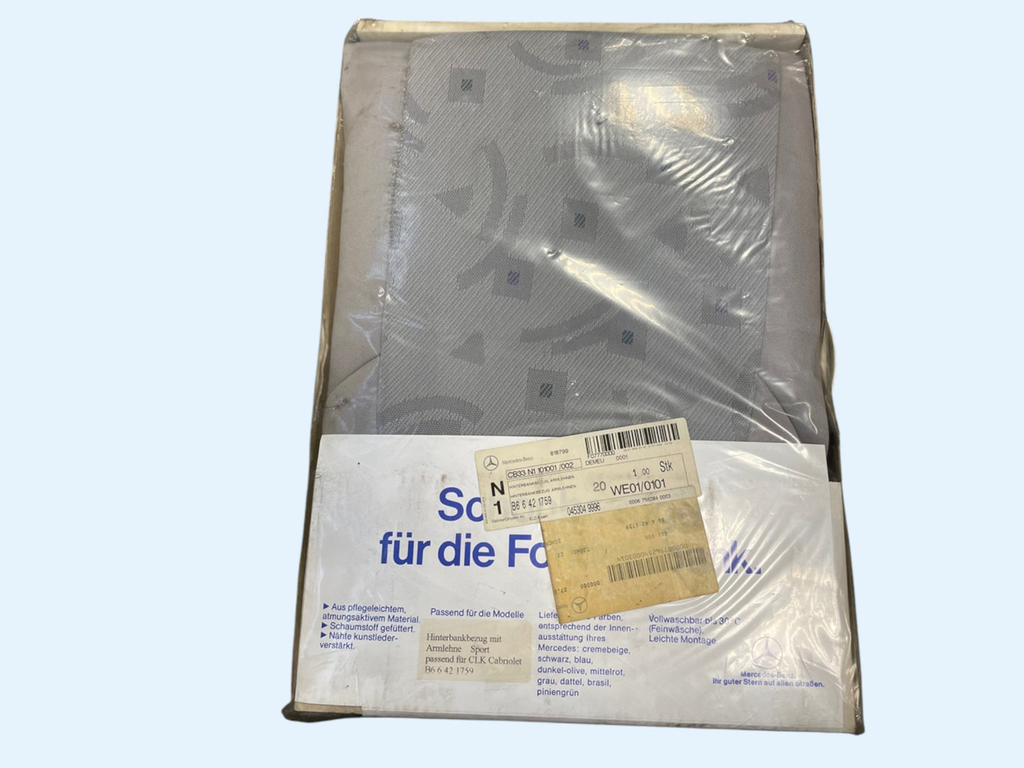 NOS Mercedes-Benz CLK Cabriolet (A208) Achterbankhoes met Armleuning – Sportuitvoering