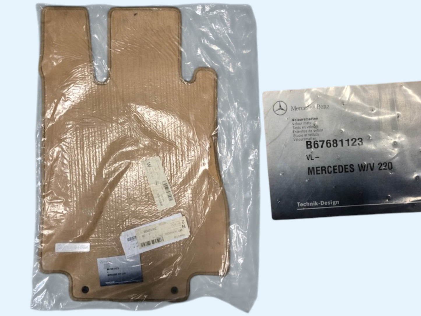 Mercedes Benz S-klasse vloermat bestuurderskant Beige